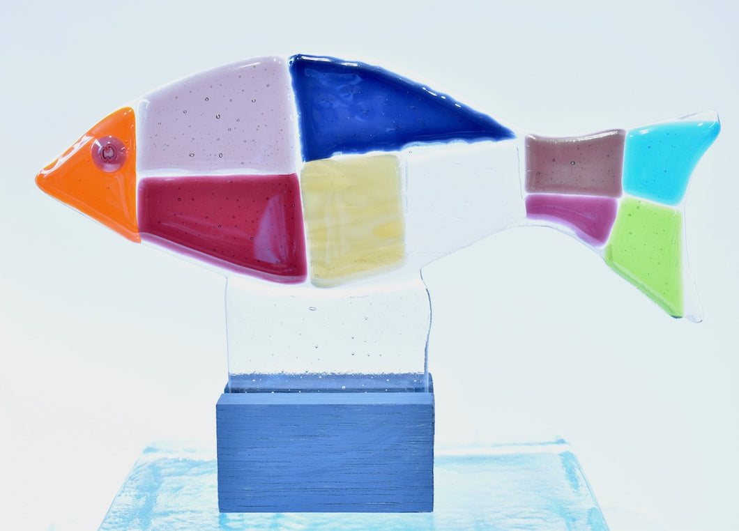 Large Fused Glass Fish