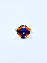 Load image into Gallery viewer, Rainbow Square Crystal Ring
